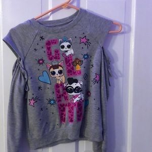 Cold shoulder shirt long sleeve